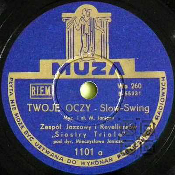 https://www.discogs.com/release/29570209-Zesp%C3%B3%C5%82-Jazzowy-I-Revellers%C3%B3w-Siostry-Triola-Pod-Dyr-Mieczys%C5%82awa-Janicza-Twoje-Oczy-Blond-Anio%C5%82