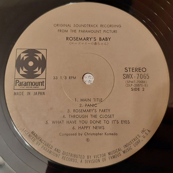 https://www.discogs.com/release/5307486-Christopher-Komeda-Rosemarys-Baby-Music-From-The-Motion-Picture-Score