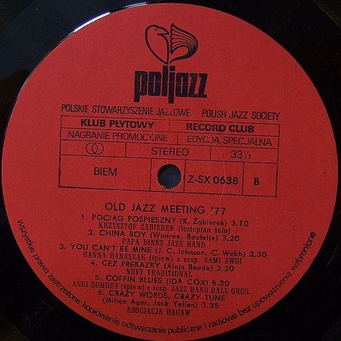 https://www.discogs.com/release/7379608-Old-Jazz-Meeting-77-Klub-P%C5%82ytowy-PSJ-Bia%C5%82y-Kruk-Czarnego-Kr%C4%85%C5%BCka-XX