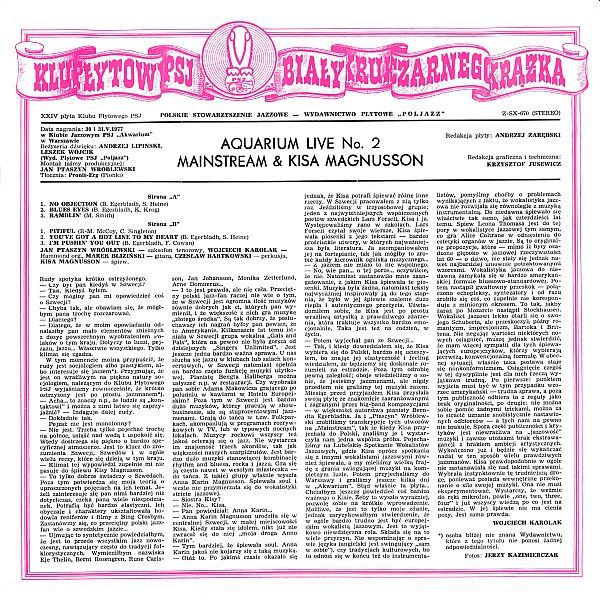 https://www.discogs.com/release/3813328-Mainstream-11-Kisa-Magnusson-Aquarium-Live-No-2