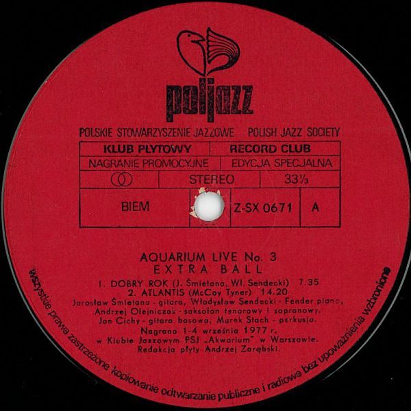 https://www.discogs.com/release/4972710-Extra-Ball-Aquarium-Live-No-3
