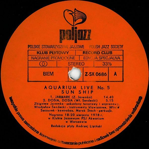 https://www.discogs.com/release/1654751-Sun-Ship-Aquarium-Live-No-5