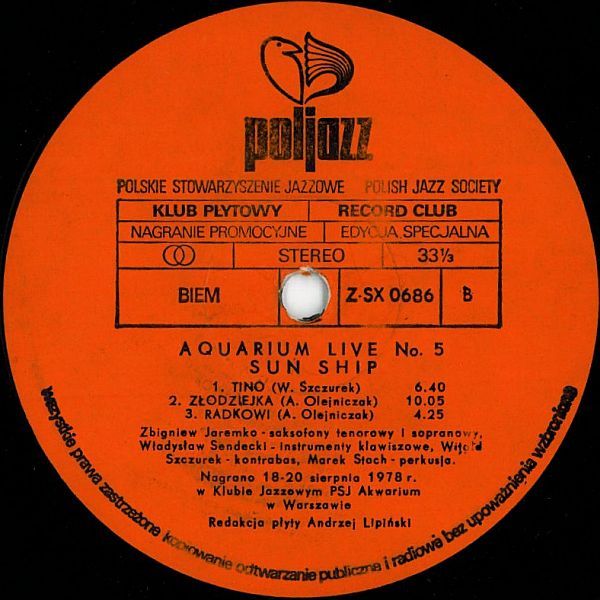 https://www.discogs.com/release/1654751-Sun-Ship-Aquarium-Live-No-5