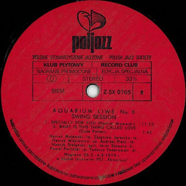https://www.discogs.com/release/1654778-Swing-Session-Aquarium-Live-No-6