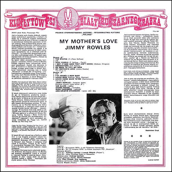 https://www.discogs.com/release/2779919-Jimmy-Rowles-My-Mothers-Love