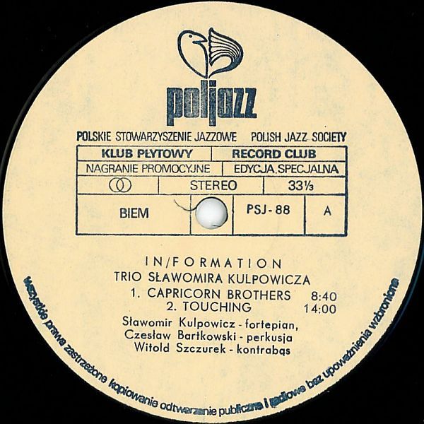 https://www.discogs.com/release/2871031-S%C5%82awomir-Kulpowicz-InFormation