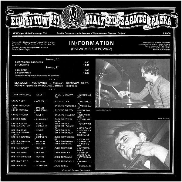 https://www.discogs.com/release/2871031-S%C5%82awomir-Kulpowicz-InFormation