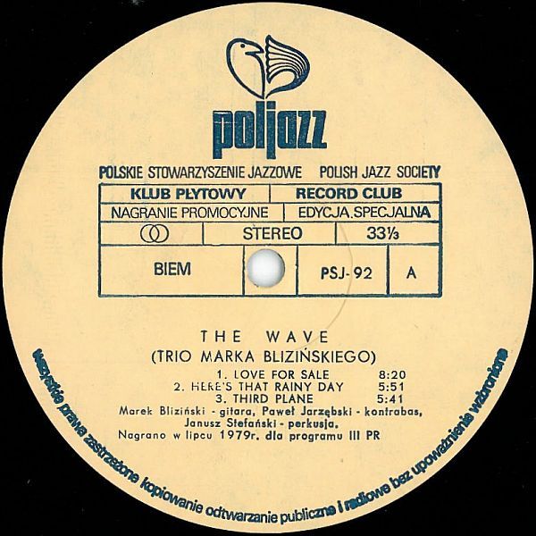 https://www.discogs.com/release/2315706-Marek-Blizi%C5%84ski-The-Wave