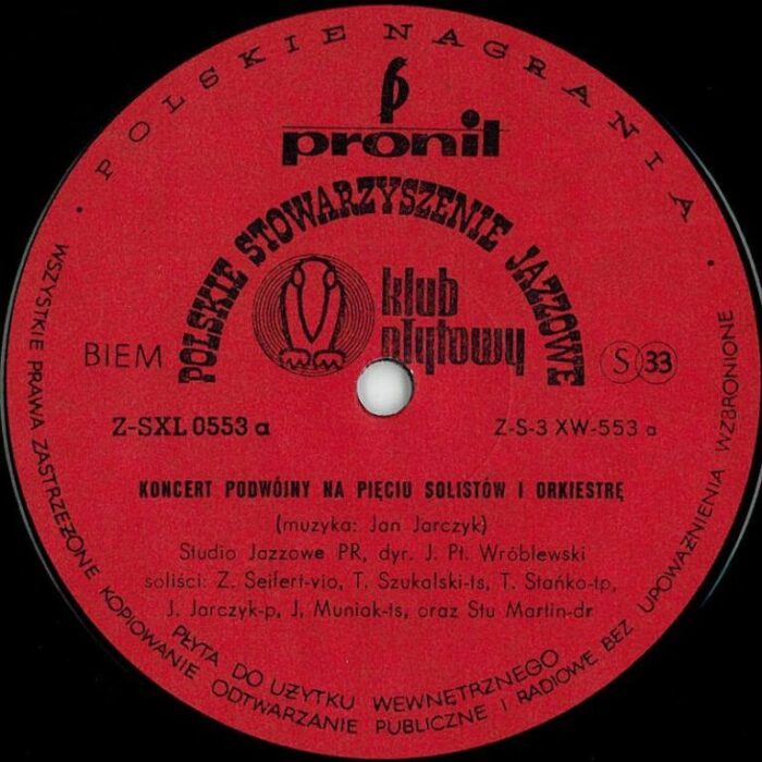 https://www.discogs.com/release/5864557-Jan-Jarczyk-Studio-Jazzowe-PR-I-Soli%C5%9Bci-Dyr-Jan-Ptaszyn-Wr%C3%B3blewski-Czes%C5%82aw-Niemen-Koncert-Podw%C3%B3j