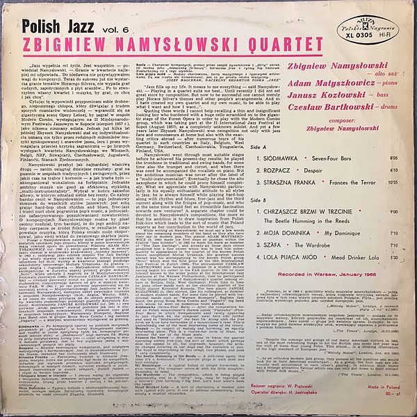 https://www.discogs.com/release/10705097-Zbigniew-Namys%C5%82owski-Quartet-Polish-Jazz-6