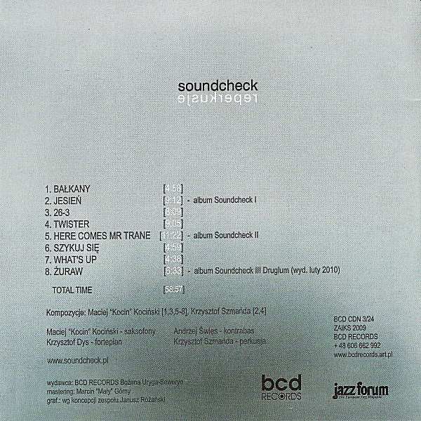 https://www.discogs.com/release/7113644-Soundcheck-Reperkusje