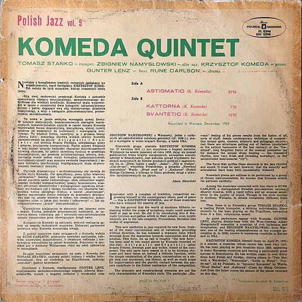 https://www.discogs.com/release/9070227-Komeda-Quintet-Astigmatic