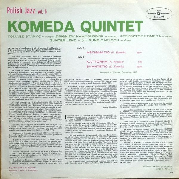 https://www.discogs.com/release/2841202-Komeda-Quintet-Astigmatic