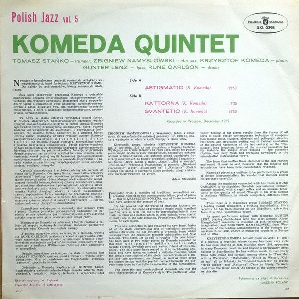 https://www.discogs.com/release/8574737-Komeda-Quintet-Astigmatic/image/SW1hZ2U6MjMyNzUzNzY=