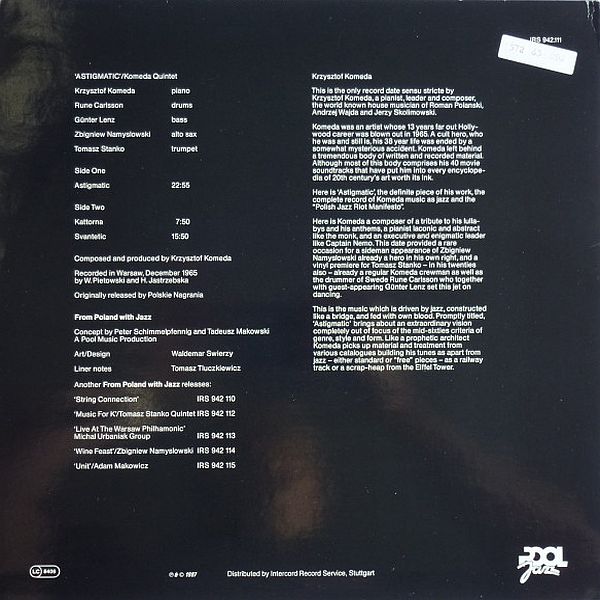 https://www.discogs.com/release/3564265-Komeda-Quintet-Astigmatic