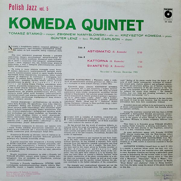 https://www.discogs.com/release/3166259-Komeda-Quintet-Astigmatic