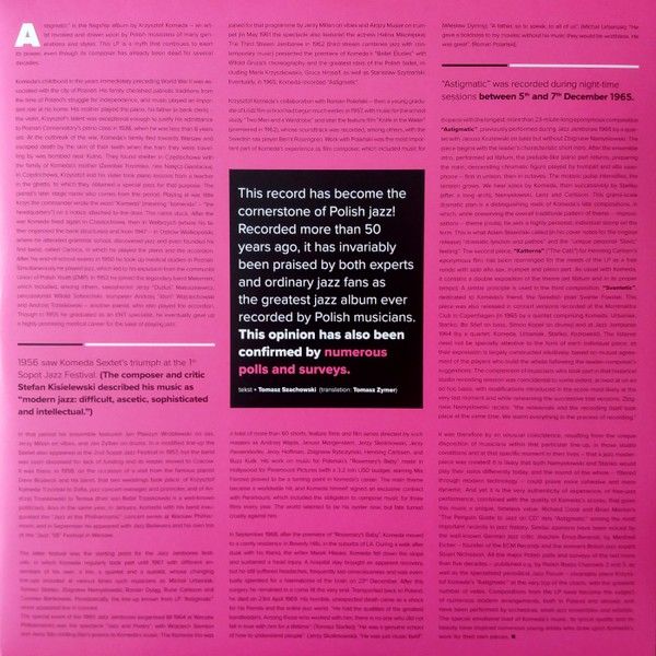 https://www.discogs.com/release/13487540-Komeda-Quintet-Astigmatic/image/SW1hZ2U6Mzk3MDI0Njg=