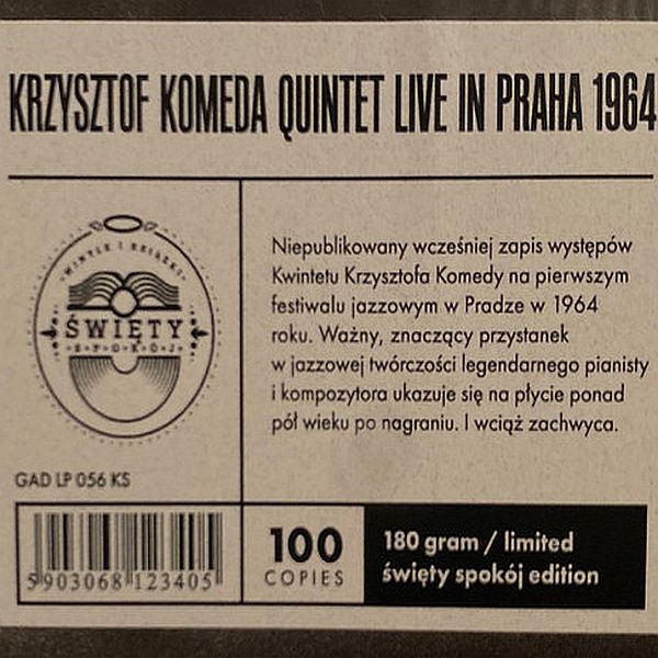 https://www.discogs.com/release/25155502-Krzysztof-Komeda-Quintet-Live-In-Praha-1964