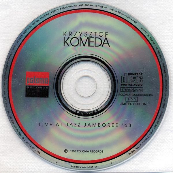 https://www.discogs.com/release/7676727-Krzysztof-Komeda-Live-At-Jazz-Jamboree-Festival