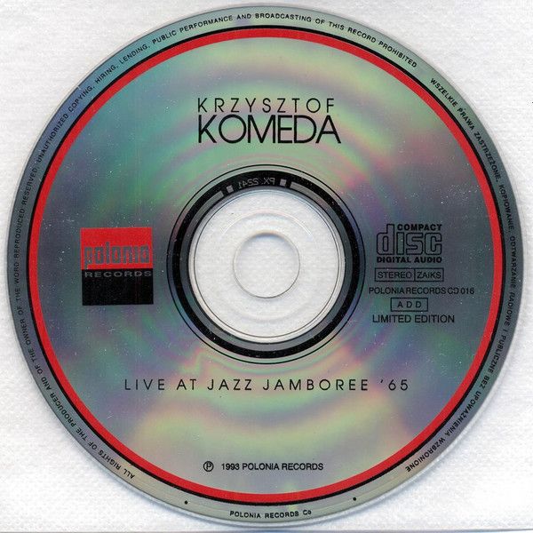 https://www.discogs.com/release/7676727-Krzysztof-Komeda-Live-At-Jazz-Jamboree-Festival