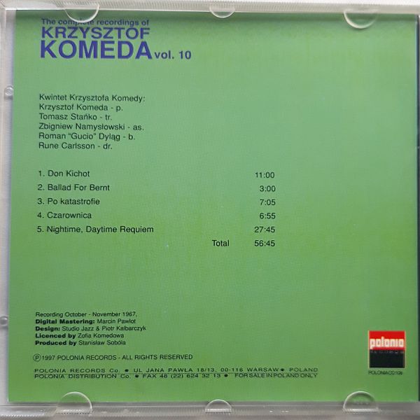 https://www.discogs.com/release/4595490-Krzysztof-Komeda-Last-Recordings