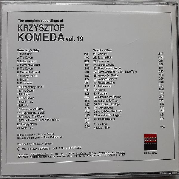 https://www.discogs.com/release/2534179-Krzysztof-Komeda-Film-Music-Rosemarys-Baby-Vampire-Killers