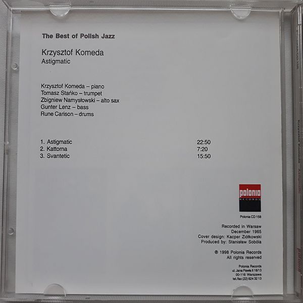 https://www.discogs.com/release/7458099-Komeda-Sta%C5%84ko-Namys%C5%82owski-Lenz-Astigmatic