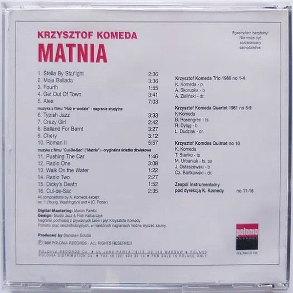 https://www.discogs.com/release/5067145-Krzysztof-Komeda-Film-Music-Matnia