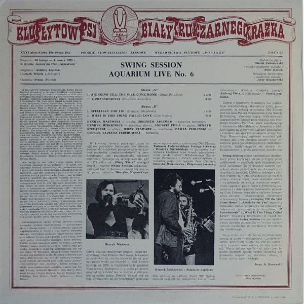 https://www.discogs.com/release/1654778-Swing-Session-Aquarium-Live-No-6