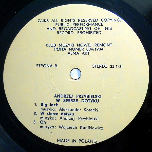 https://www.discogs.com/release/1356396-Andrzej-Przybielski-W-Sferze-Dotyku
