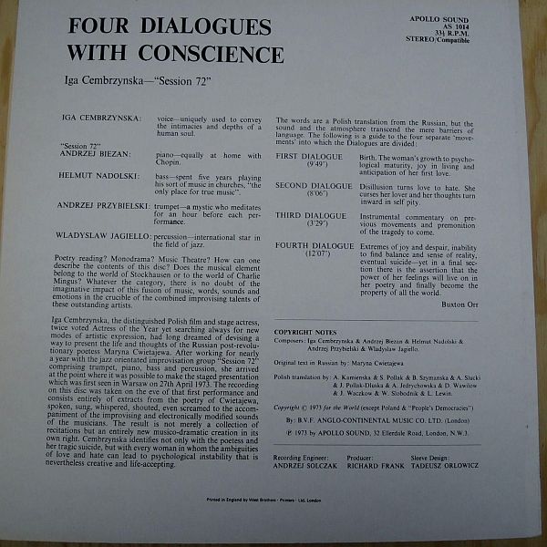 https://www.discogs.com/release/4022546-Iga-Cembrzynska-Session-72-Four-Dialogues-With-Conscience