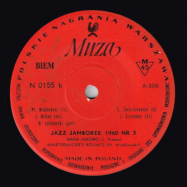 https://www.discogs.com/release/14169587-Kwintet-Ptaszyna-Wr%C3%B3blewskiego-Jazz-Jamboree-1960-Nr-3