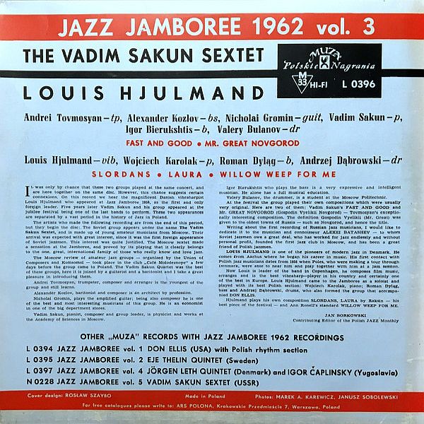 https://www.discogs.com/release/4745580-The-Vadim-Sakun-Sextet-Louis-Hjulmand-Jazz-Jamboree-1962-Vol-3