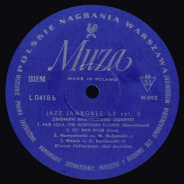https://www.discogs.com/release/11194331-Zbigniew-Namys%C5%82owski-Quartet-Jazz-Jamboree-63-Vol-3