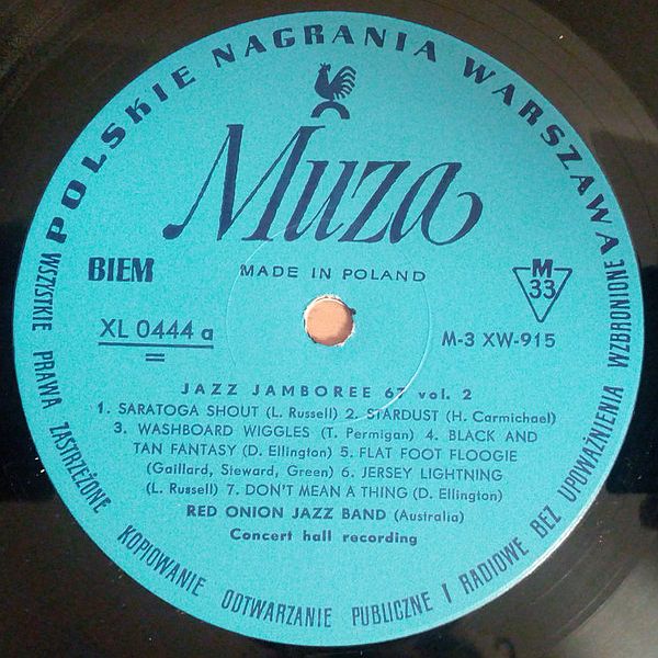 Jazz Jamboree 1967 -Various ‎– Jazz Jamboree 67 Vol. 2 Polskie Nagrania Muza ‎– XL 0444 Vinyl, LP, Compilation Poland 1967