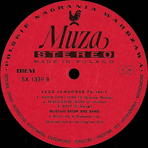https://www.discogs.com/release/1257726-Rhythm-Combination-And-Brass-Gustaw-Brom-Big-Band-Jazz-Jamboree-75-Vol-1