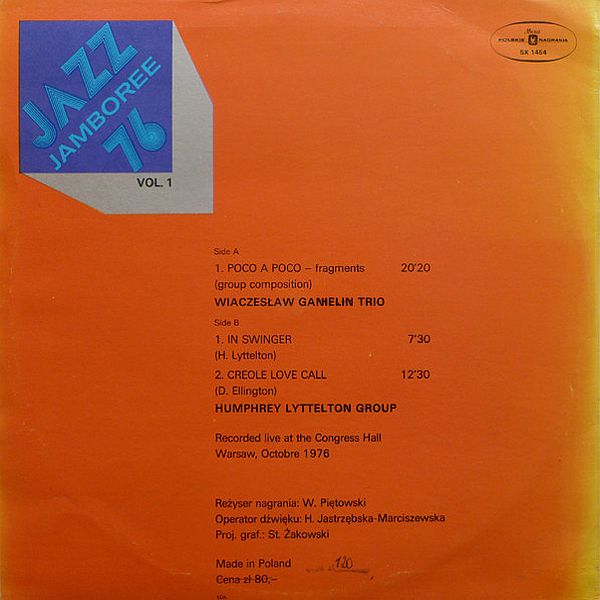 https://www.discogs.com/master/605209-Wiaczys%C5%82aw-Ganielin-Trio-Humphrey-Lyttelton-Group-Jazz-Jamboree-76-Vol1