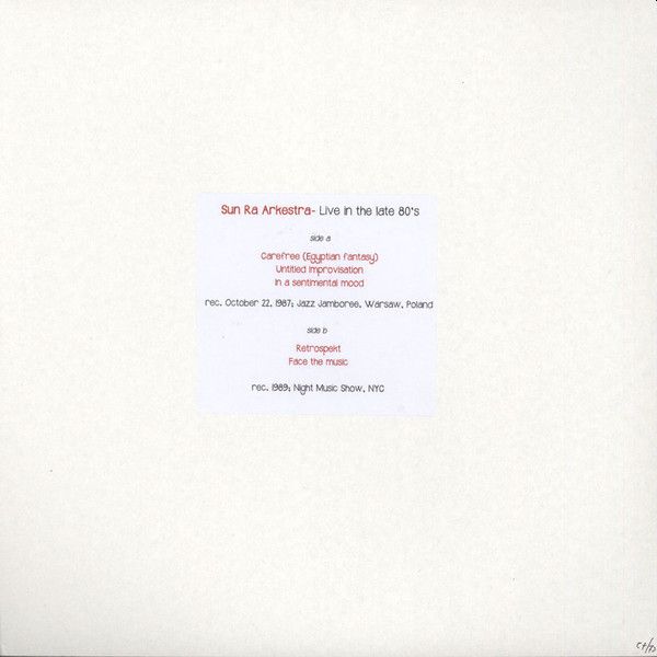 https://www.discogs.com/release/7296892-The-Sun-Ra-Arkestra-Live-In-The-Late-80s