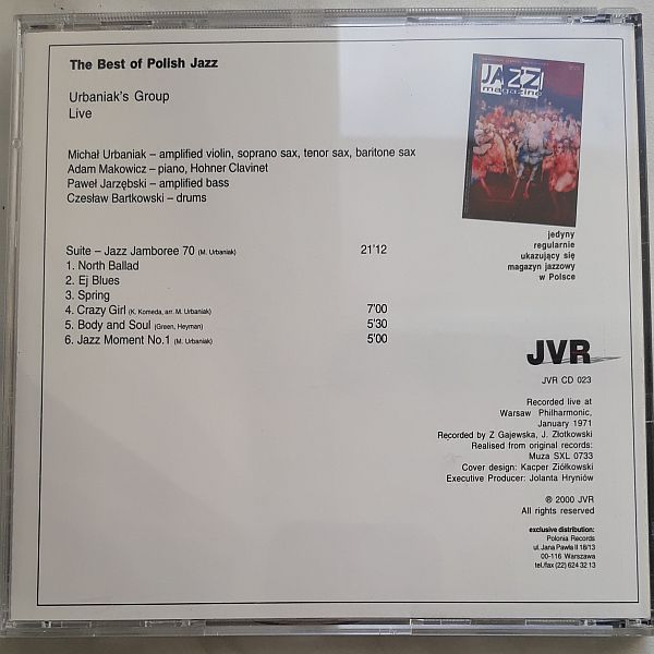 https://www.discogs.com/release/10424267-Urbaniaks-Group-Live