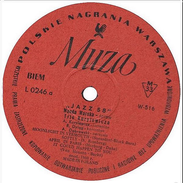 https://www.discogs.com/release/6386984-Wanda-WarskaKurylewicz-Trio-Jazz-58