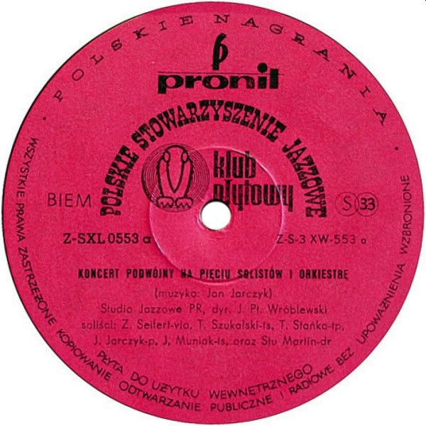 https://www.discogs.com/release/5864557-Jan-Jarczyk-Studio-Jazzowe-PR-I-Soli%C5%9Bci-Dyr-Jan-Ptaszyn-Wr%C3%B3blewski-Czes%C5%82aw-Niemen-Koncert-Podw%C3%B3j