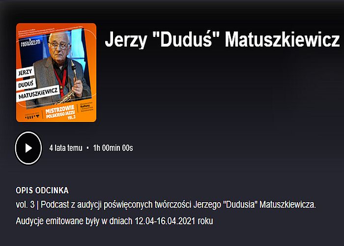 https://archiwum.radiojazz.fm/mistrzowie-polskiego-jazzu/jerzy-dudus-matuszkiewicz