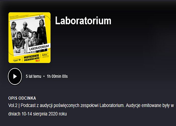 https://podkasty.radiojazz.fm/@mistrzowiepolskiegojazzu/episodes/laboratorium/activity