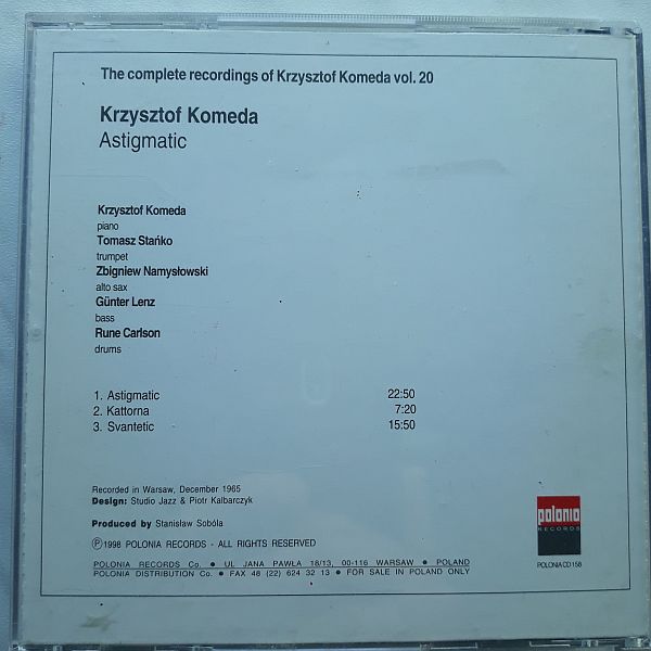 https://www.discogs.com/release/7458099-Komeda-Sta%C5%84ko-Namys%C5%82owski-Lenz-Astigmatic