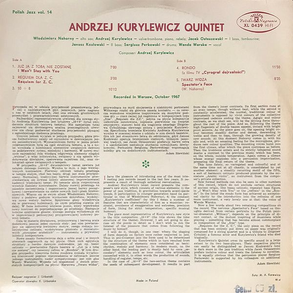 https://www.discogs.com/release/12661414-Andrzej-Kurylewicz-Quintet-108-TenEight