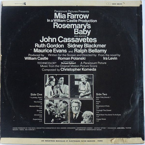 https://www.discogs.com/release/4631958-Christopher-Komeda-Rosemarys-Baby-Music-From-The-Motion-Picture-Score