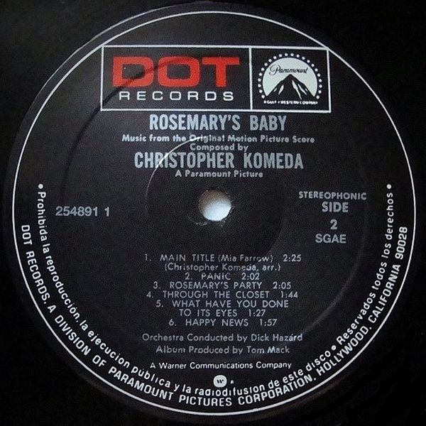 https://www.discogs.com/release/2737390-Christopher-Komeda-Rosemarys-Baby-Music-From-The-Motion-Picture-Score