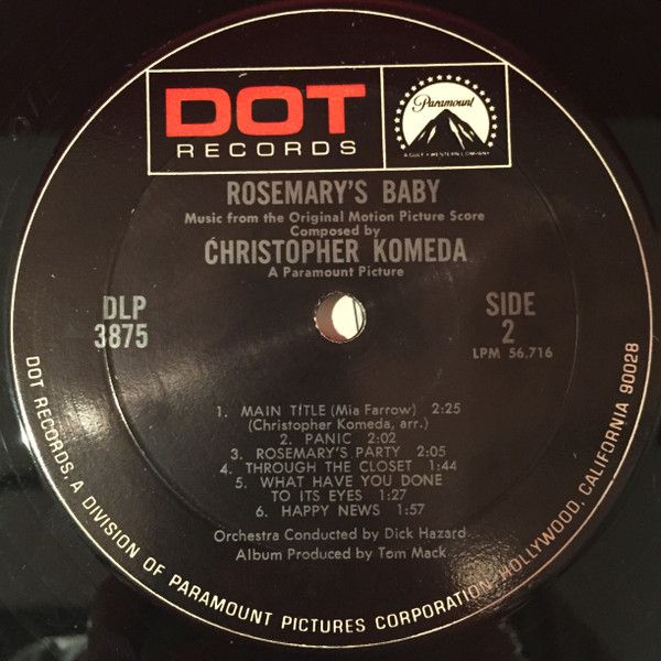 https://www.discogs.com/release/6771943-Christopher-Komeda-Rosemarys-Baby-Music-From-The-Motion-Picture-Score
