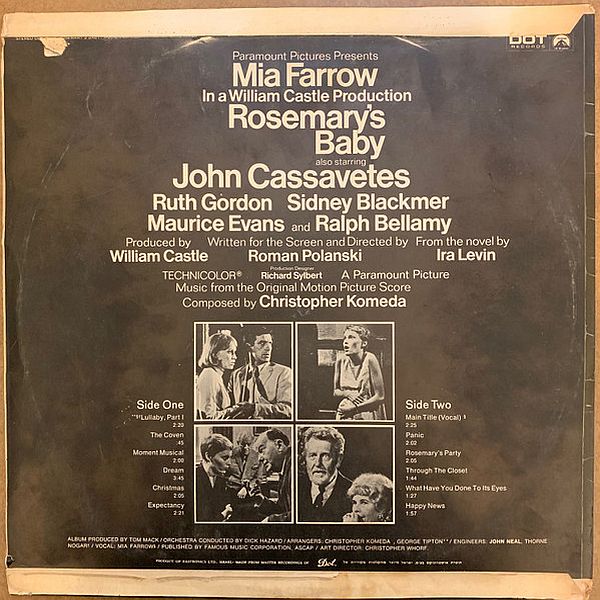 https://www.discogs.com/release/16067264-Christopher-Komeda-Rosemarys-Baby-Music-From-The-Motion-Picture-Score