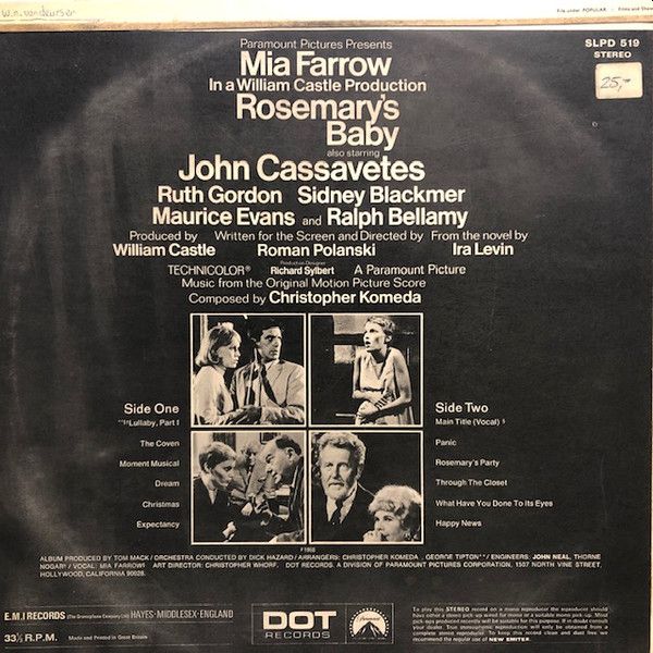 https://www.discogs.com/release/3481340-Christopher-Komeda-Rosemarys-Baby-Music-From-The-Motion-Picture-Score